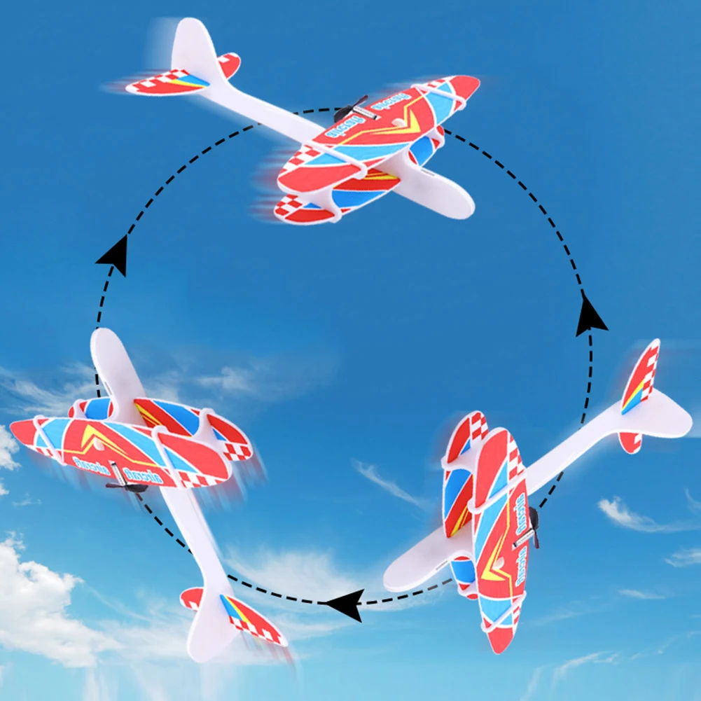 

DIY Hand Throw Aircraft Flying Toy Planes Airplane USB Rechargeable Electric Aeroplane Hand Throwing Foam