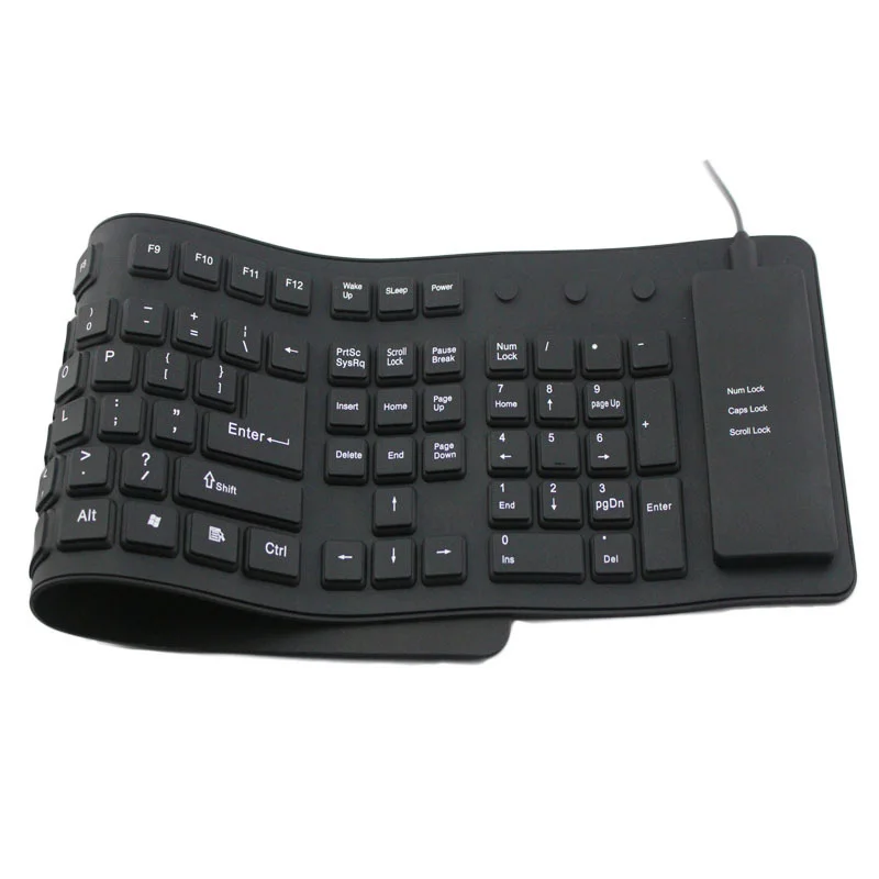 

109 key gift soft keyboard multi language version USB wired waterproof foldable notebook straight Rushed Time Limited