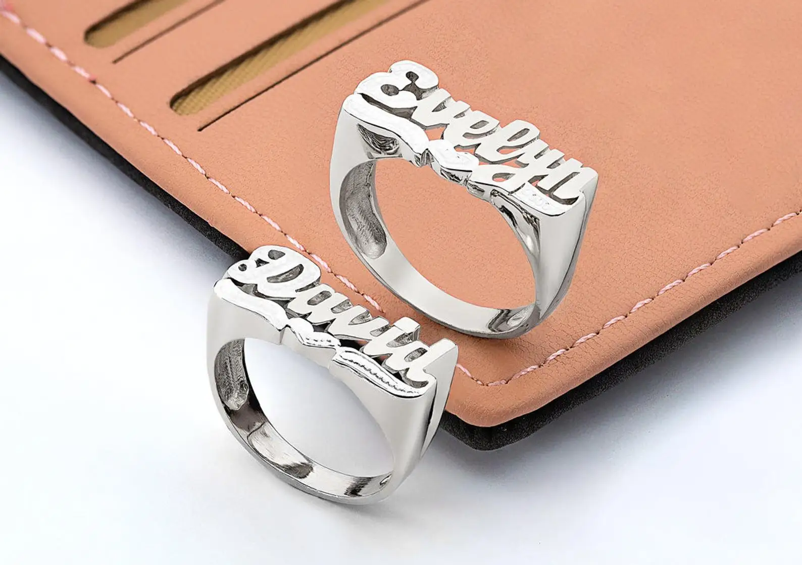 

Customized Name Ring Hip-hop Rock Exaggerated High Quality Stainless Steel Unisex Accessories Personalized Jewelry ChristmasGift