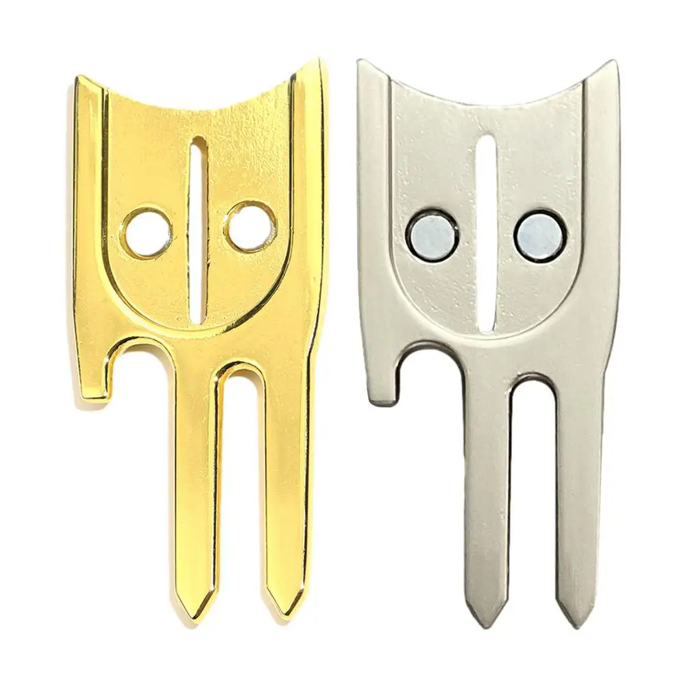 

Golf Divot Tool Putting Green Tool Golf Training Aid Ball Marker Golf Divot Tool Portable Accessories Putting Green Fork Repair