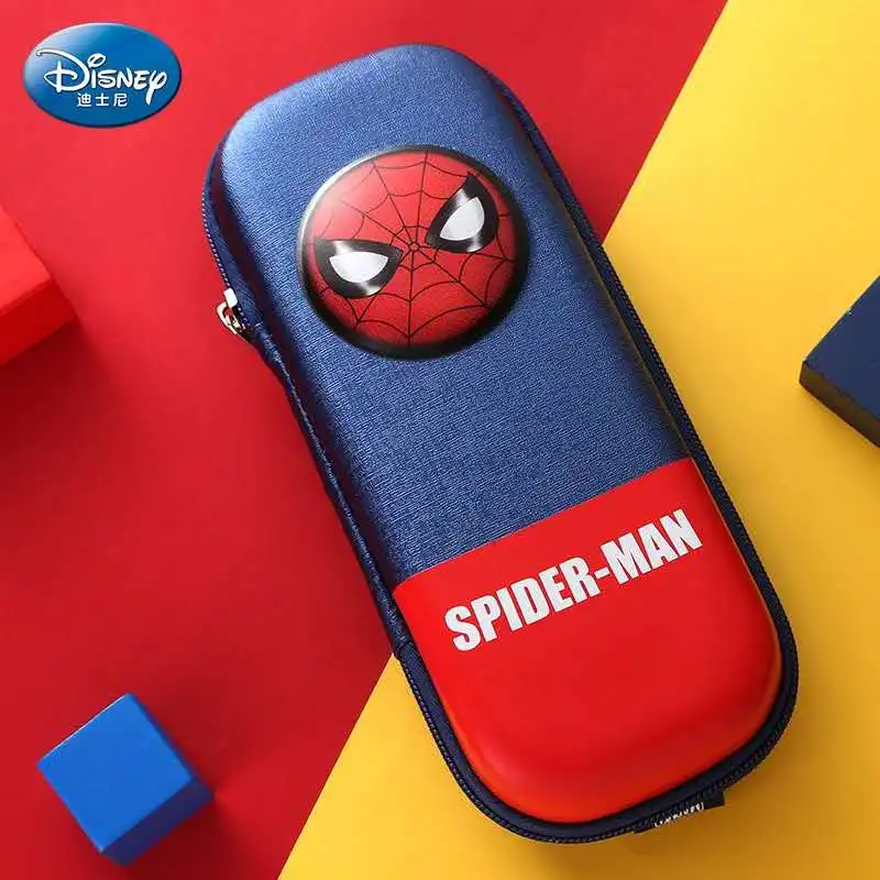 Disney New carton pencil case for boys  pencil bag captain america spider man stationery box pencil bag boys gifts mochilars