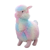 1pc 30cm rainbow alpaca stuffed animal toys children plush toys hobbies soft baby stuffed doll alpaca gift