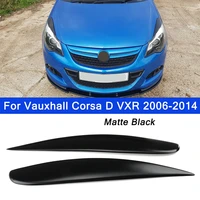 matt black car headlight eyebrow cover trim fiberglass head light lamp eyelid sticker for vauxhall corsa d vxr 20062014