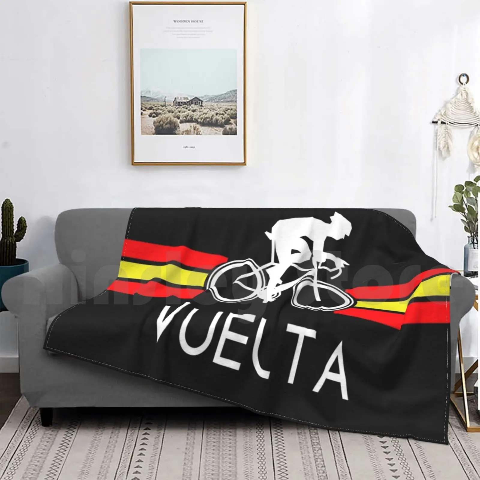 

Vuelta Espana | Road Cycling Art Blanket Fashion Custom Cycling Velo Tdf Vuelta Bicycle Cycling Cyclist