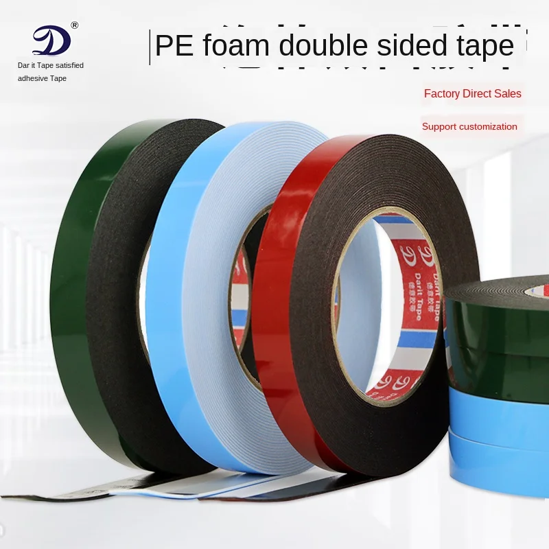 Губка пены клейкая лента с двойным покрытием высоко липкие толщиной 1 мм