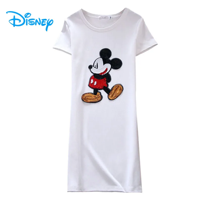 Женское платье с блестками Disney Mickey Mouse повседневное облегающее мини-платье