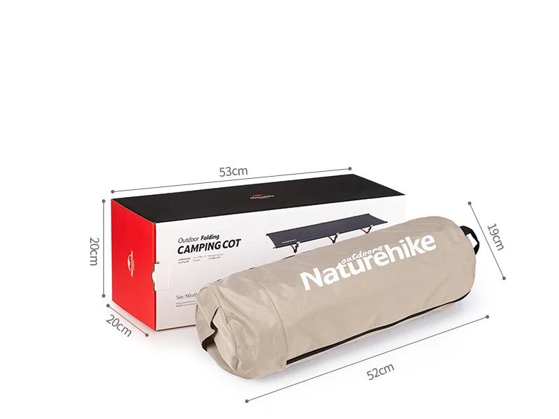 Naturehike Сверхлегкий компактный сверхмощный портативный складной кемпинг кроватка складной кемпинг кровать Путешествия альпинизмом спальная кроватка