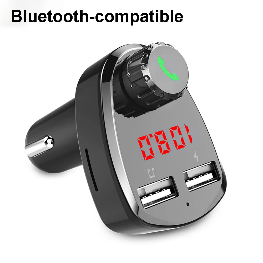 FM Transmitter Car MP3 Player Wireless A2DP Music Handsfree Kit 5V 3.4A Dual USB Port Support TF Card U-disk | Автомобили и