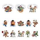 Кольцо с героями Диснея История игрушек, кукла ковбой Вуди, Космический человек, Базз Лайтер, кольцо из смолы, набор простых геометрических колец, ювелирные изделия для девушек, подарок