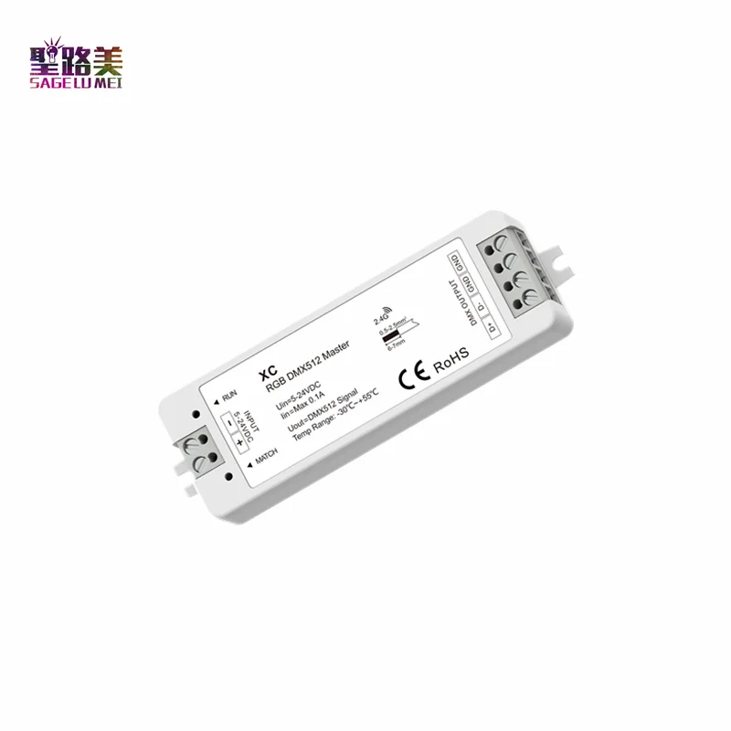 5-24VDC XC RF 2 4 GHz DMX512 RGB светодиодный Master Control ler Max 510 channel/беспроводной пульт