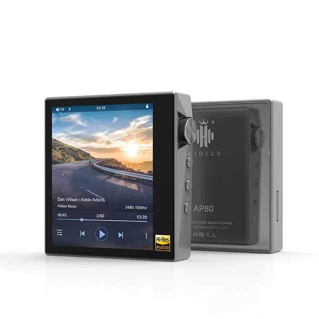 Серый Hidizs AP80 Hi-Res ES9218P Bluetooth MP3 плеер HIFI Lossless музыка LDAC USB DAC DSD fm-радио HibyLink DAP FLAC аудио плеер - Цвет: Серый