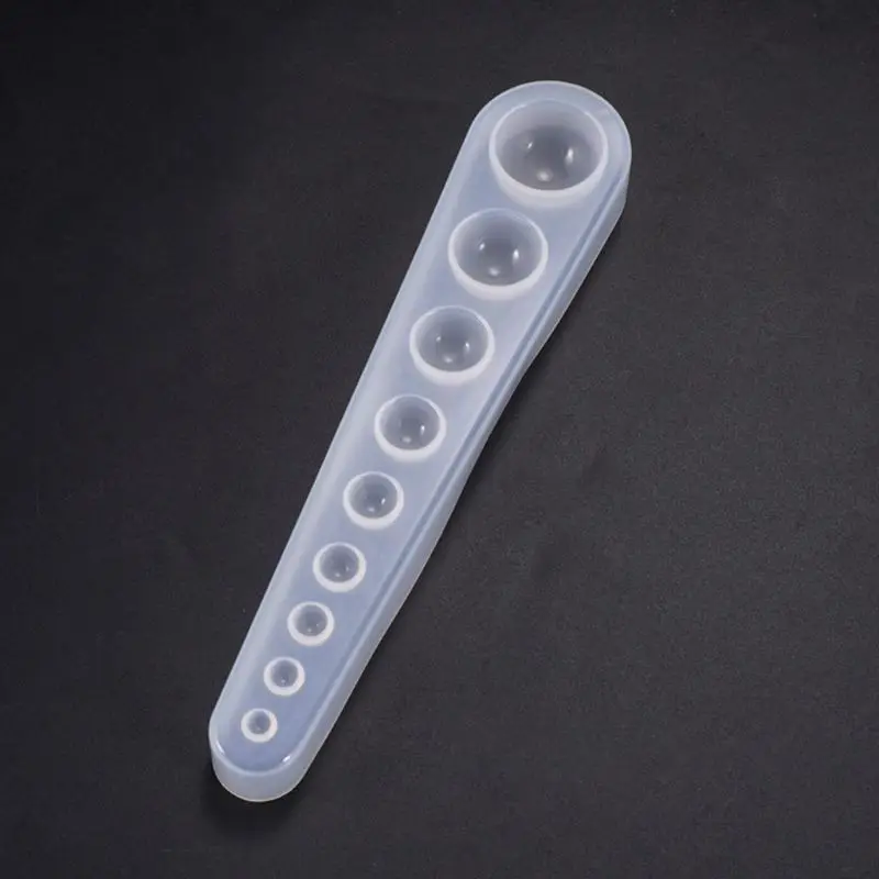 

UV Resin DIY Crystal Epoxy Mold Multi-standard Hemisphere Collection Mold Round Ball Pendant Jewelry Silicone Molds