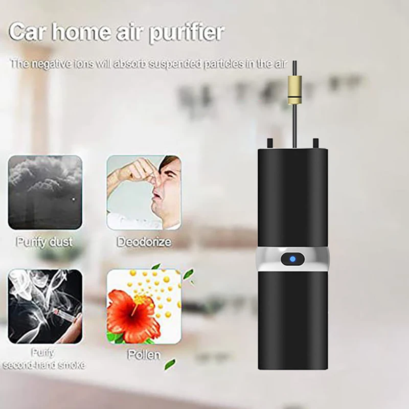 

Air Purifier Personal Wearable Mini Portable Rechargeable Negative Ion Hanging Neck Air Purifier Car Purifier