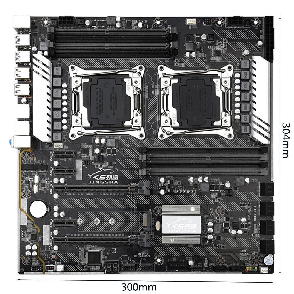 

JINGSHA X99-F2 Computer Motherboard E-ATX Dual Channel DDR4 256G SATA 3.0 M.2 NVME USB 3.0 Mainboard for Xeon V3 V4 CPU