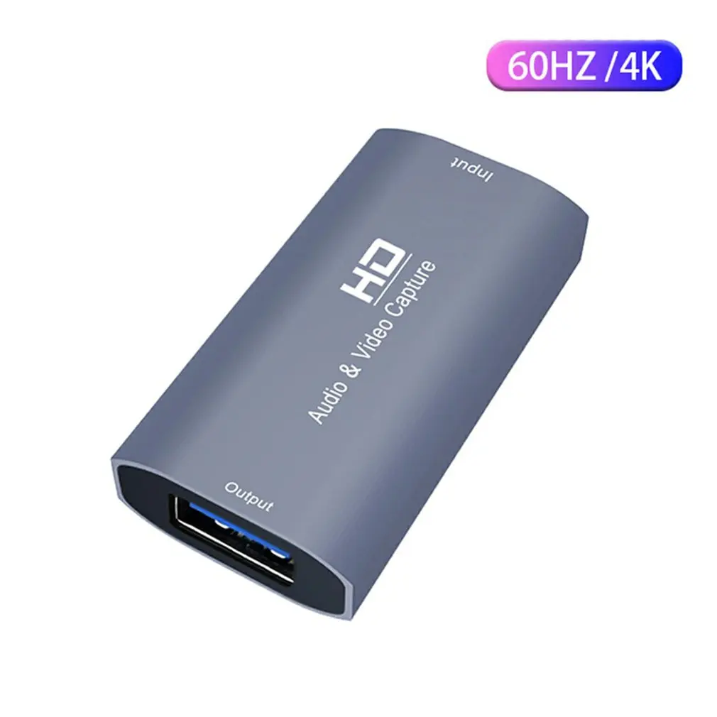

Live Record & Stream Box Female HDMI-compatible To USB3.0 4K 1080P Video Capture Card For Game Camera