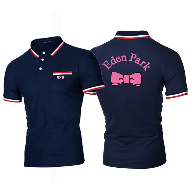 

2021 New men's polo shirt printing short-sleeved summer handsome shirt tide brand fashion men's polo shirt men's shirt