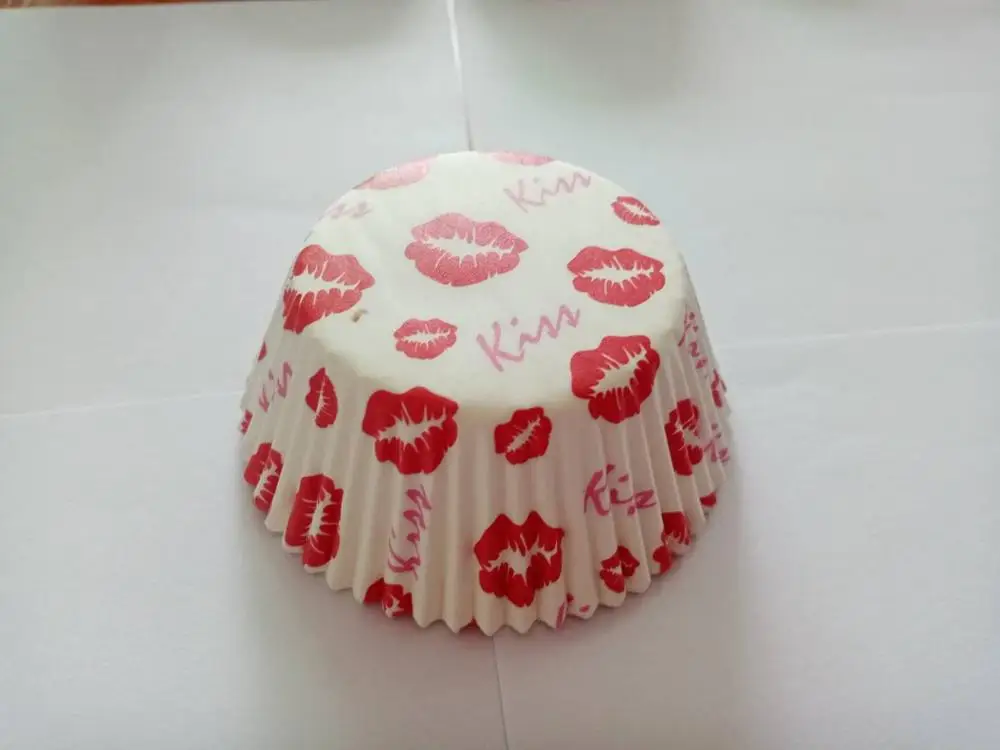 50x Розовый и красный цвет сердца День Святого Валентина Рождественский капкейк