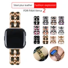 Новый ремешок для Fitbit Versa 2 Band из нержавеющей стали, роскошный ремешок для браслета Versa 2 Band для Fitbit Series Versa 3