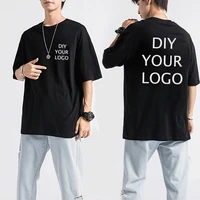 reflective rainbow t shirts custom logo print cotton tshirts hip hop half sleeve homme tees diy your logo tee tops drop shipping