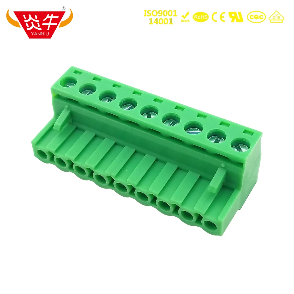Автомобильная Клеммная колодка KF2EDGK 5 0 2P ~ 12P Штекерная 2EDGK мм 2PIN 12PIN MSTB 2 ST 1754449 PHOENIX
