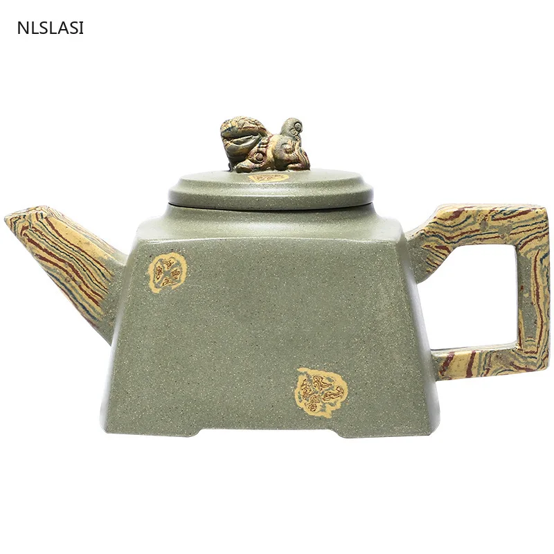 

Authentic Yixing Tea pot purple clay filter teapots Chinese beauty kettle Raw ore Handmade Boutique Tea set Drinkware 250ml