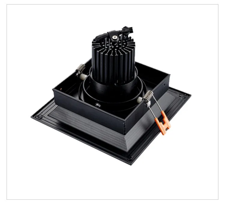 1 шт. сверхъяркий утопленный квадратный светодиодный светильник с регулируемой