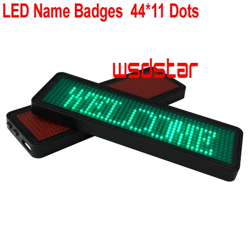 Красный зеленый цвет прокрутка сообщения светодиодный значок имени 44x11 пикселей
