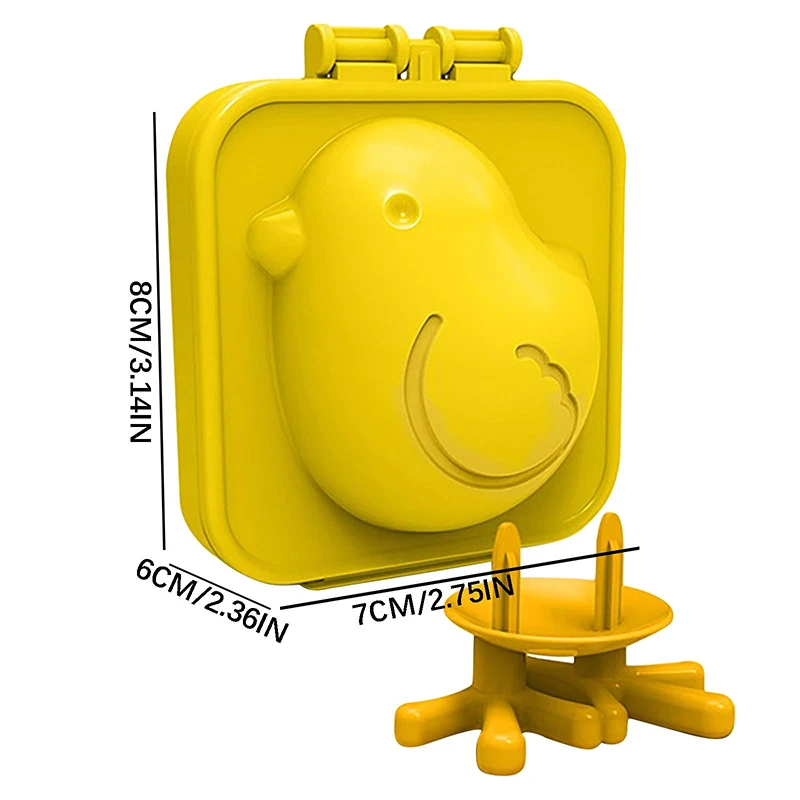 

Cute Cartoon 3D Egg ABS Material Mold Egg Mold Lunch Making Tool Rice Ball Mold Sushi Mold Cooking Tool Safety Sushi Mold