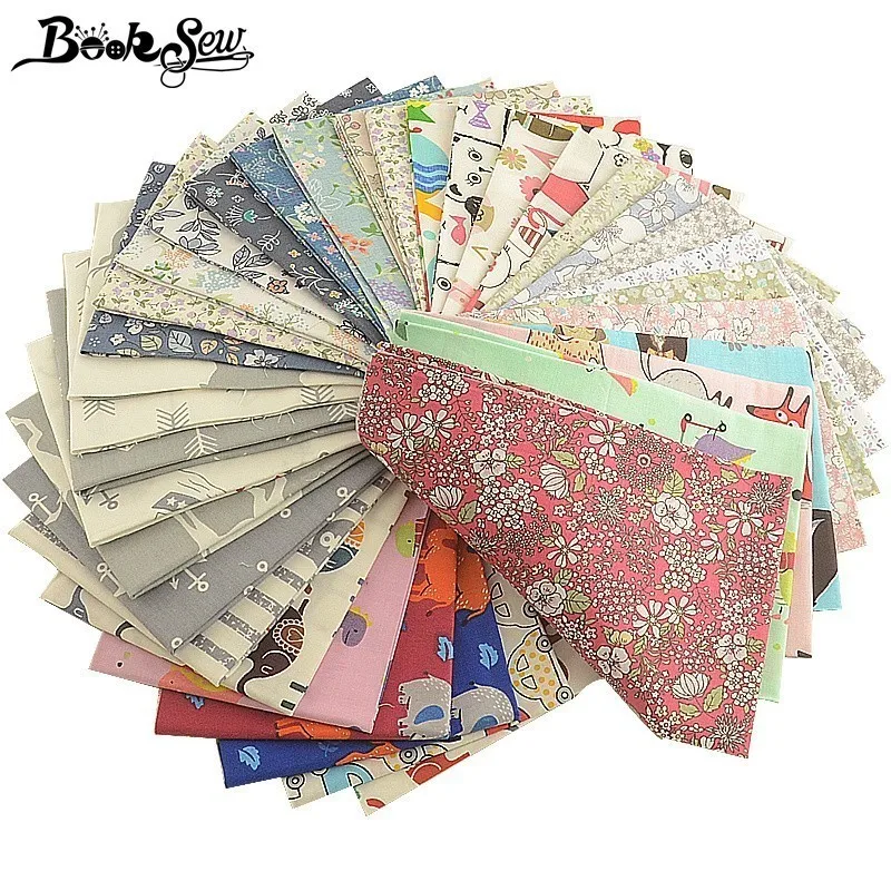 Booksew, 40x50 см, хлопок, ткань Telas Tissu, мультфильм, животные, цветы, серия, Анкара, ткань, подушка, одеяла, сделай сам, пэчворк, для детей