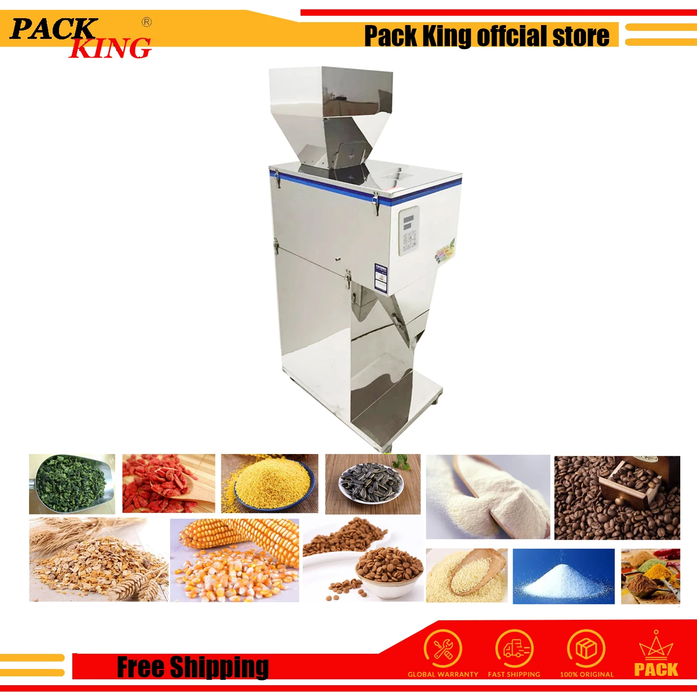 5000 г большая машина для наполнения и производства семян кофе зерен листьев чая