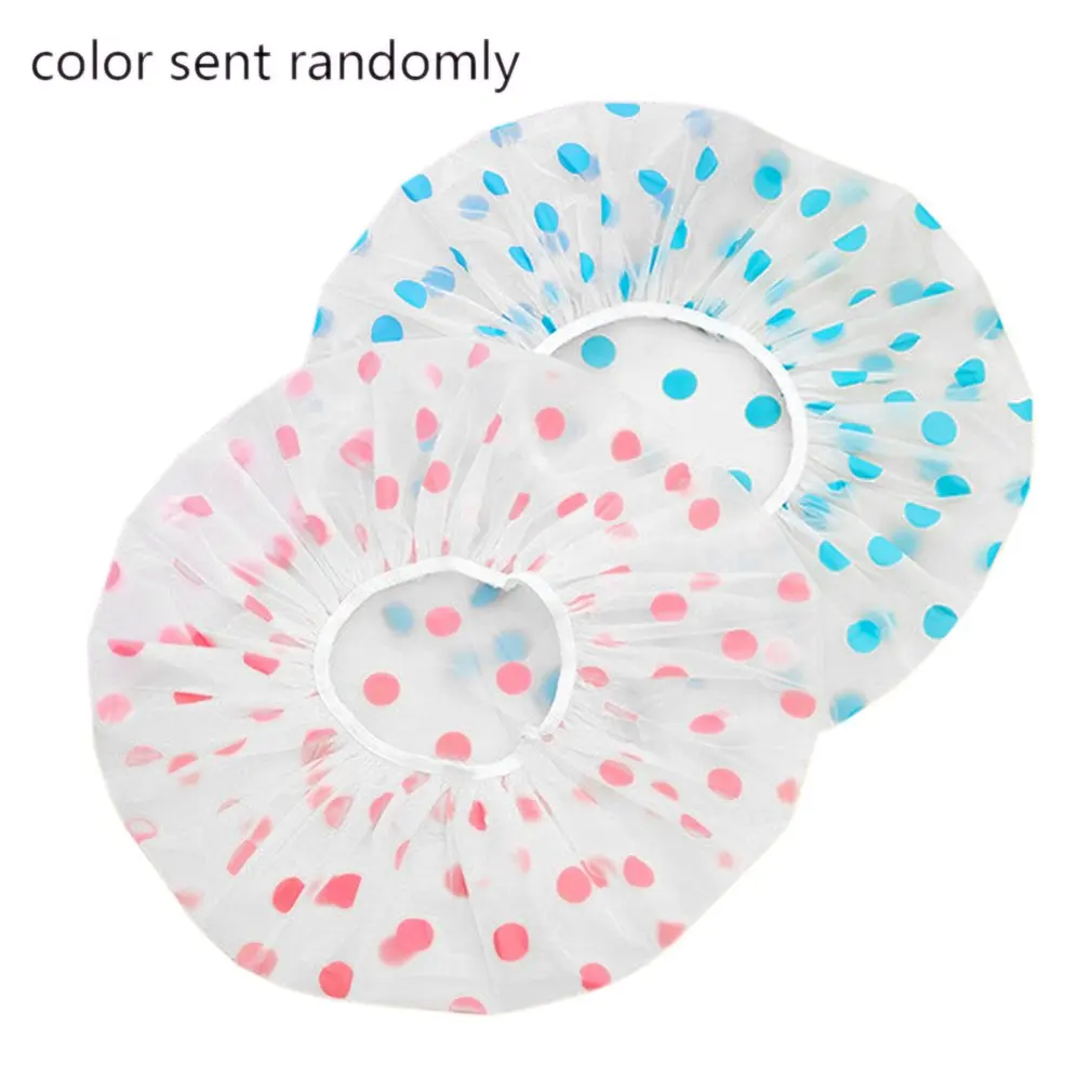 Модные толстые дизайнерские эластичные шапки для душа в отеле водонепроницаемые