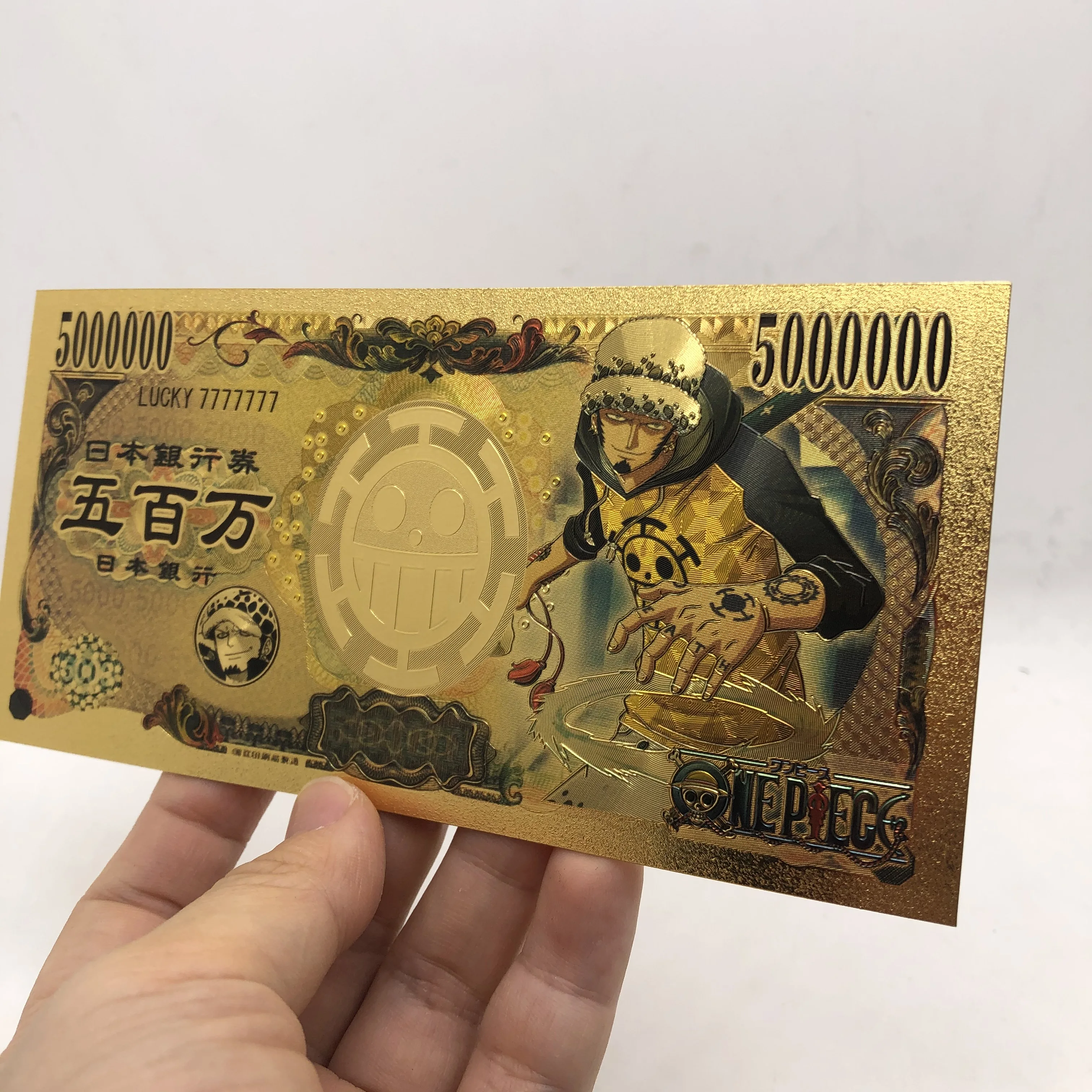 KL 1 шт. раута цельный обезьянка D Luffy Grandline для мужчин аниме Коллекционная 5000000 иен