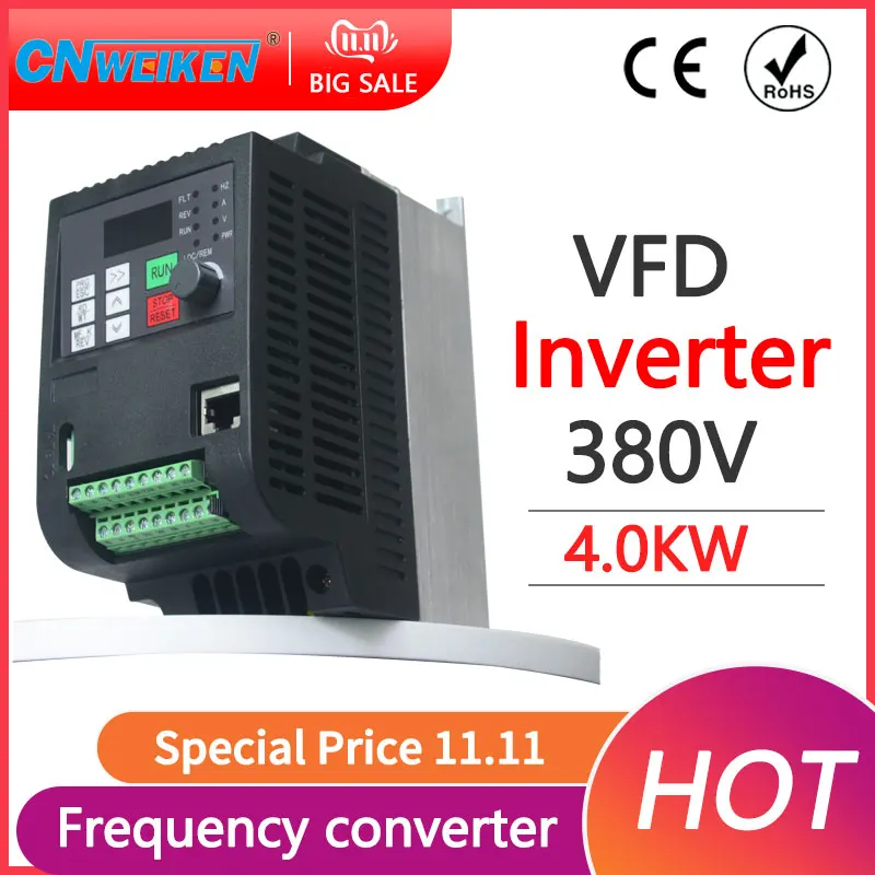 

Контроллер скорости Инвертор VFD 380 4 кВт переменный ток 380 в кВт/4 кВт/кВт привод частоты переменного тока 3-фазный двигатель VFD инвертор