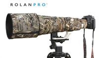 rolanpro camera cover camouflage rain cover for canon ef 600mm f4 l is ii usm lens protective sleeve guns coat camera bag dslr