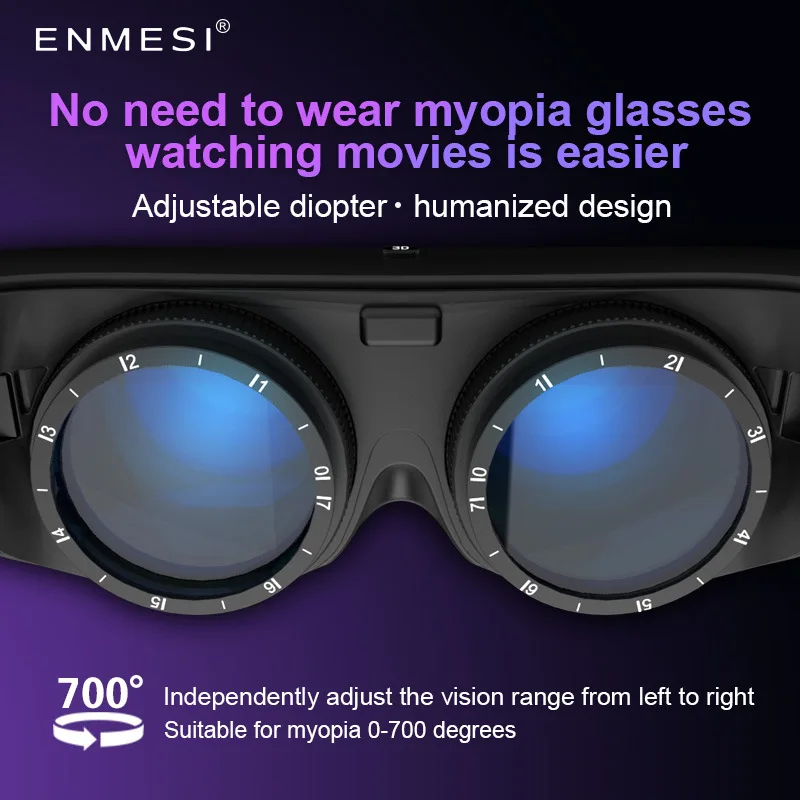 1058 PPI 3200x1600 Resolution 1000 Inch 68° FOV VR Glasses With HDMI PC Virtual Reality | Электроника