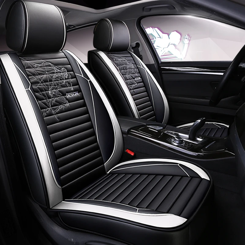 Чехлы для автокресел из эко-кожи с полным покрытием чехлы автомобильных сидений