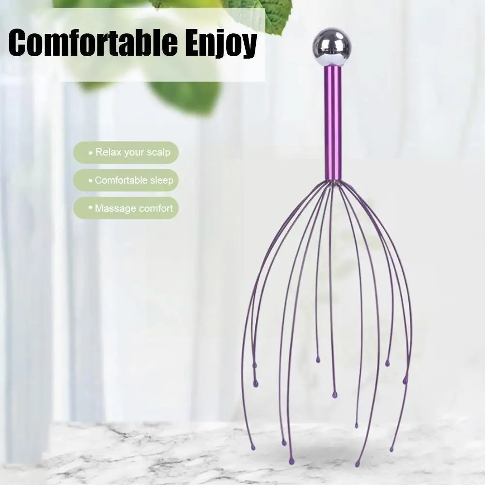 

Head Relax Massager Healing Neck Claw Massage Anti-stress Blood Scalp Relax Spa Relief Octopus Circulate Headache Stimulate B6K8