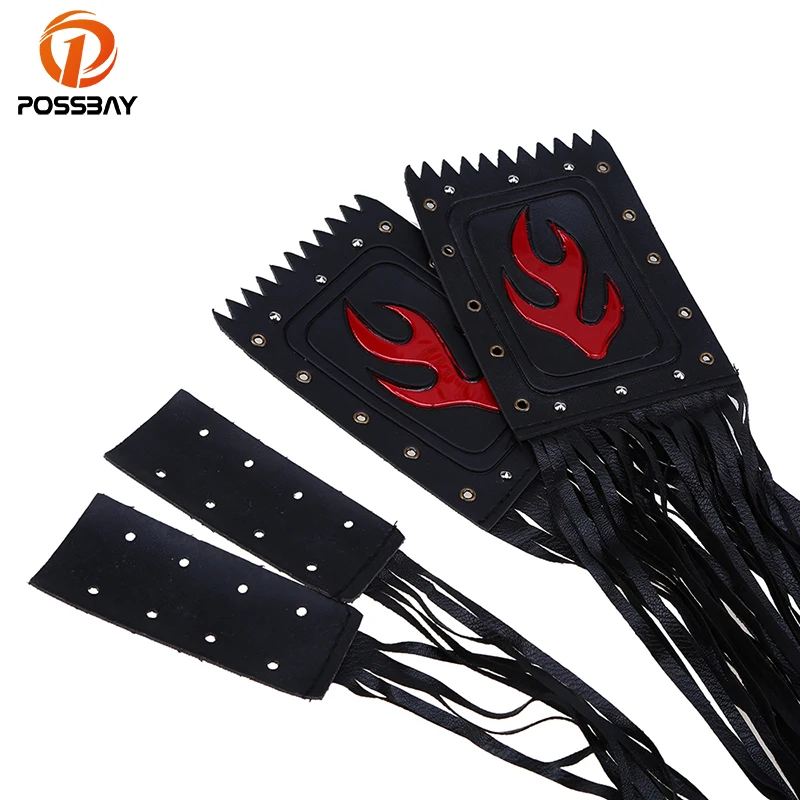 Бахрома для рычага тормоза POSSBAY Кожаная мотоцикла Harley Touring Dyna|Накладки и