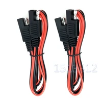 2pcs 18awg sae to sae extension cable quick disconnect wire harness sae connector 100cm