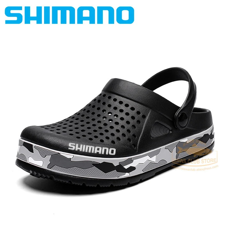 Мужские камуфляжные сандалии для рыбалки SHIMANO дышащие Нескользящие мягкие пляжа