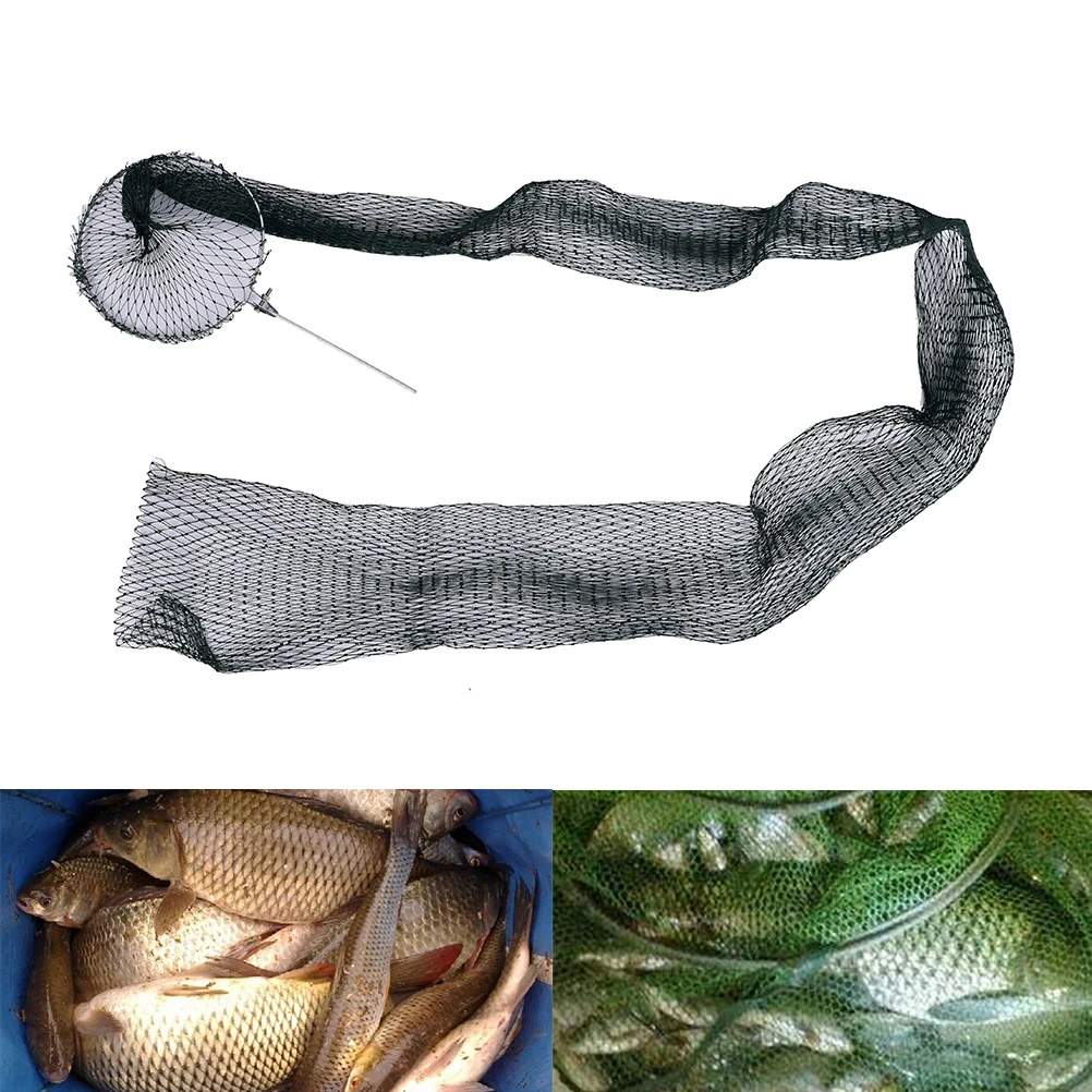 

1pc 1.5/2m Fishing Tackle Portable Fish Cage Small Quick-drying Folded Fishing Nets Tackle