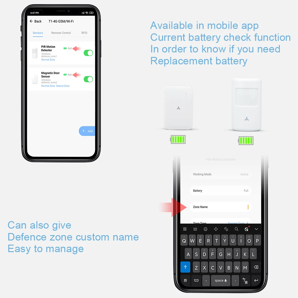 Wi-Fi GSM домашняя система охранной сигнализации дополнительный комплект Tuya smart life