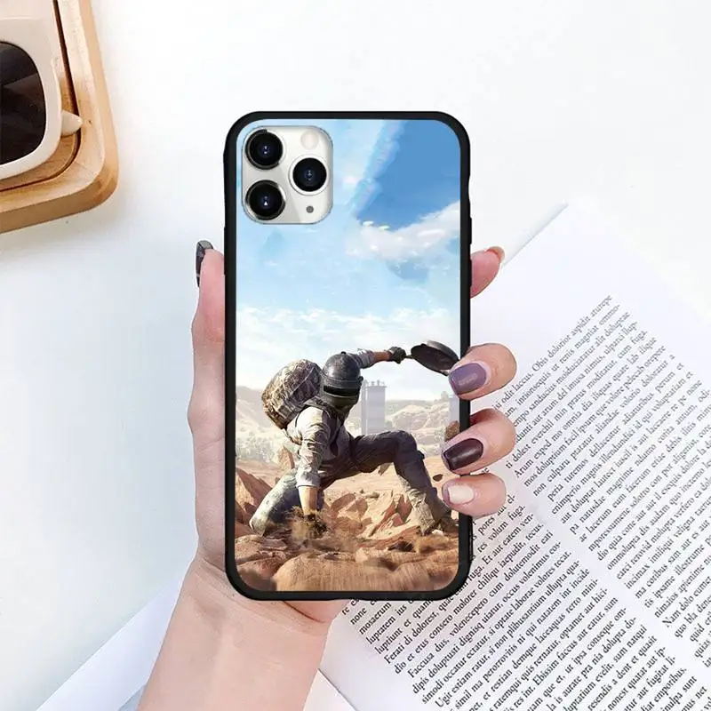 

PUBG Game Art Phone Case for iPhone 11 12 pro XS MAX 8 7 6 6S Plus X 5S SE 2020 XR mini