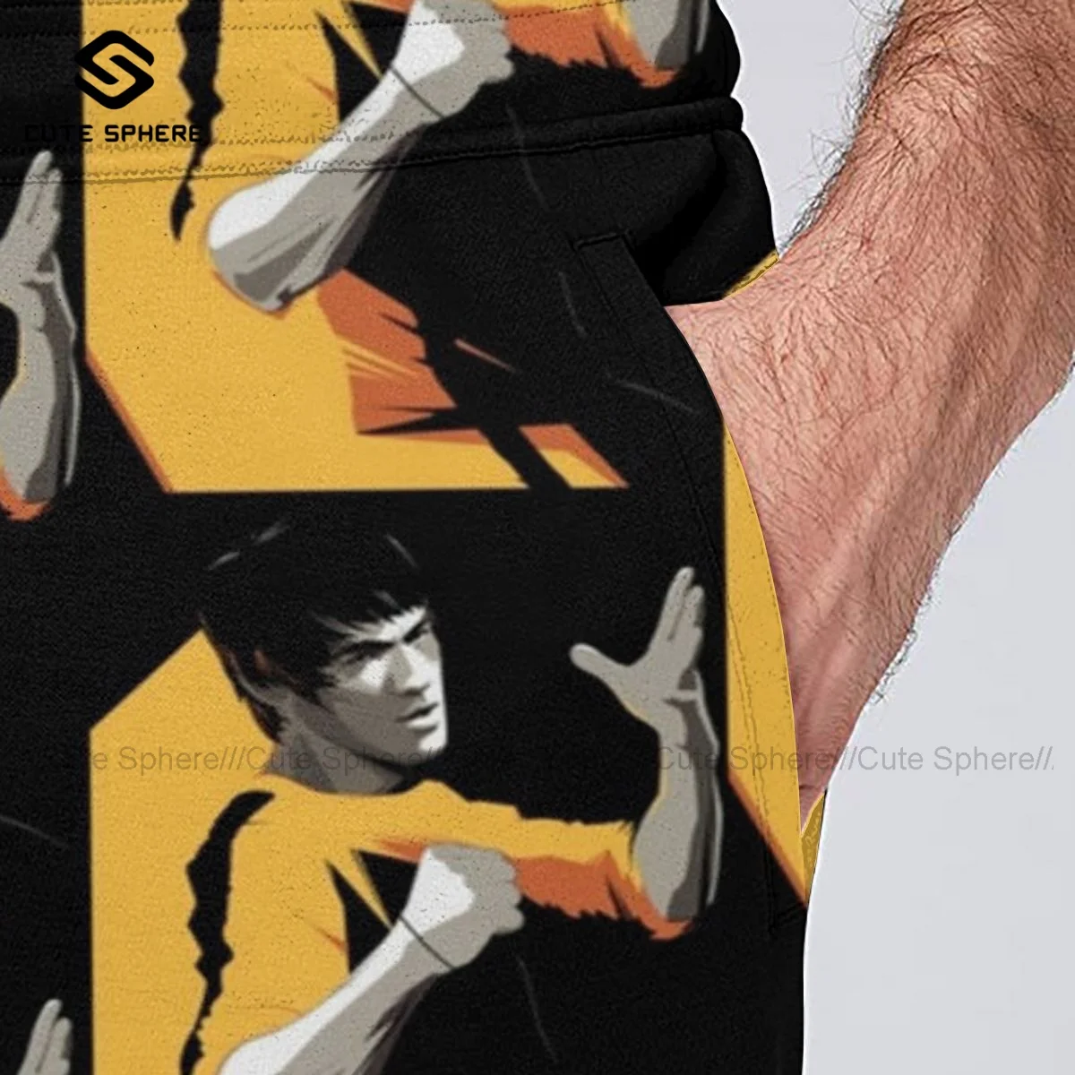 

Bruce Lee Sweatpants Polyester Basic Joggers Print Man Fitness Casual Pants