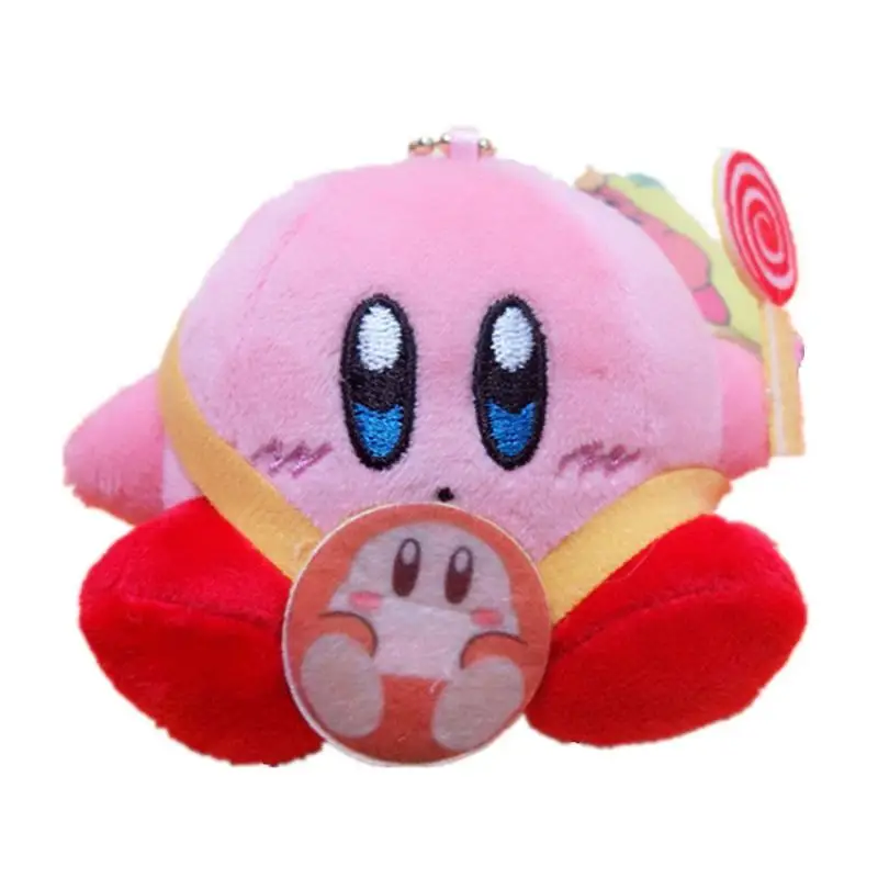 8 см Kawaii Милая мультяшная звезда Kirby Plushie брелок Мини Мягкая кукла украшение аниме