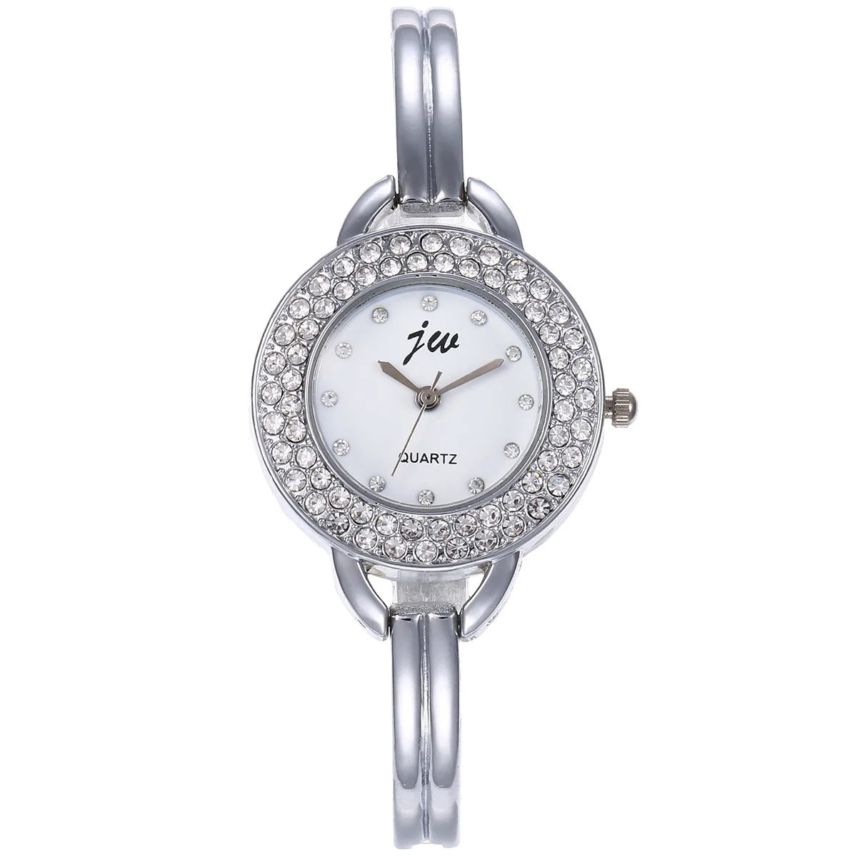 

(4pcs / set) fashion trend luxury boutique set, gift box, Bracelet + diamond watch + earring + necklace, luxury gift for women