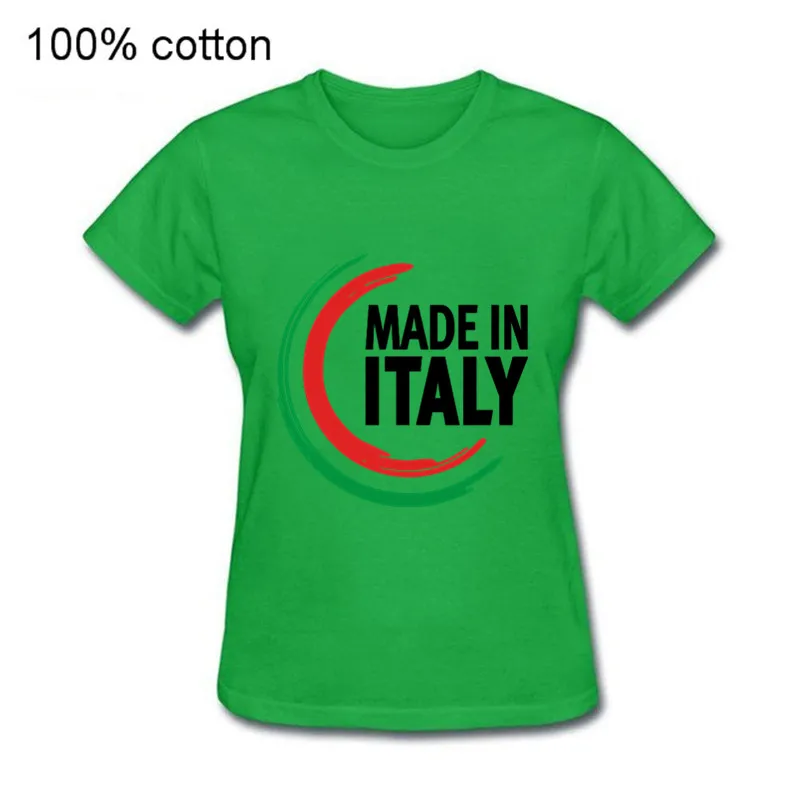New Fashion short Sleeves Casual 100% cotton women Vintage T-Shirts Novelty O-Neck Tops Trend Funny Made In Italy top tee | Женская