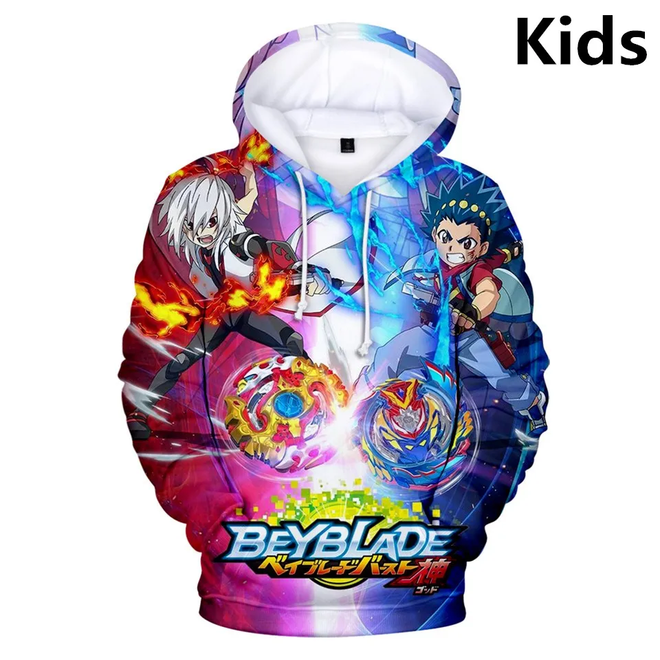 Новый 3D на возраст от 2 до 13 лет Детские толстовки с капюшоном Beyblade Burst Evolution из