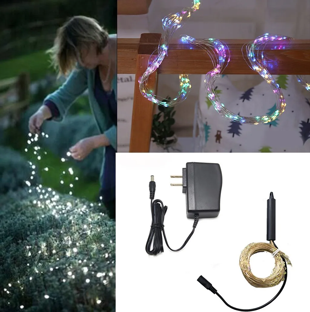 Светодиодная гирлянда с 10 медными нитями 200 светодиодов|Осветительные гирлянды| |