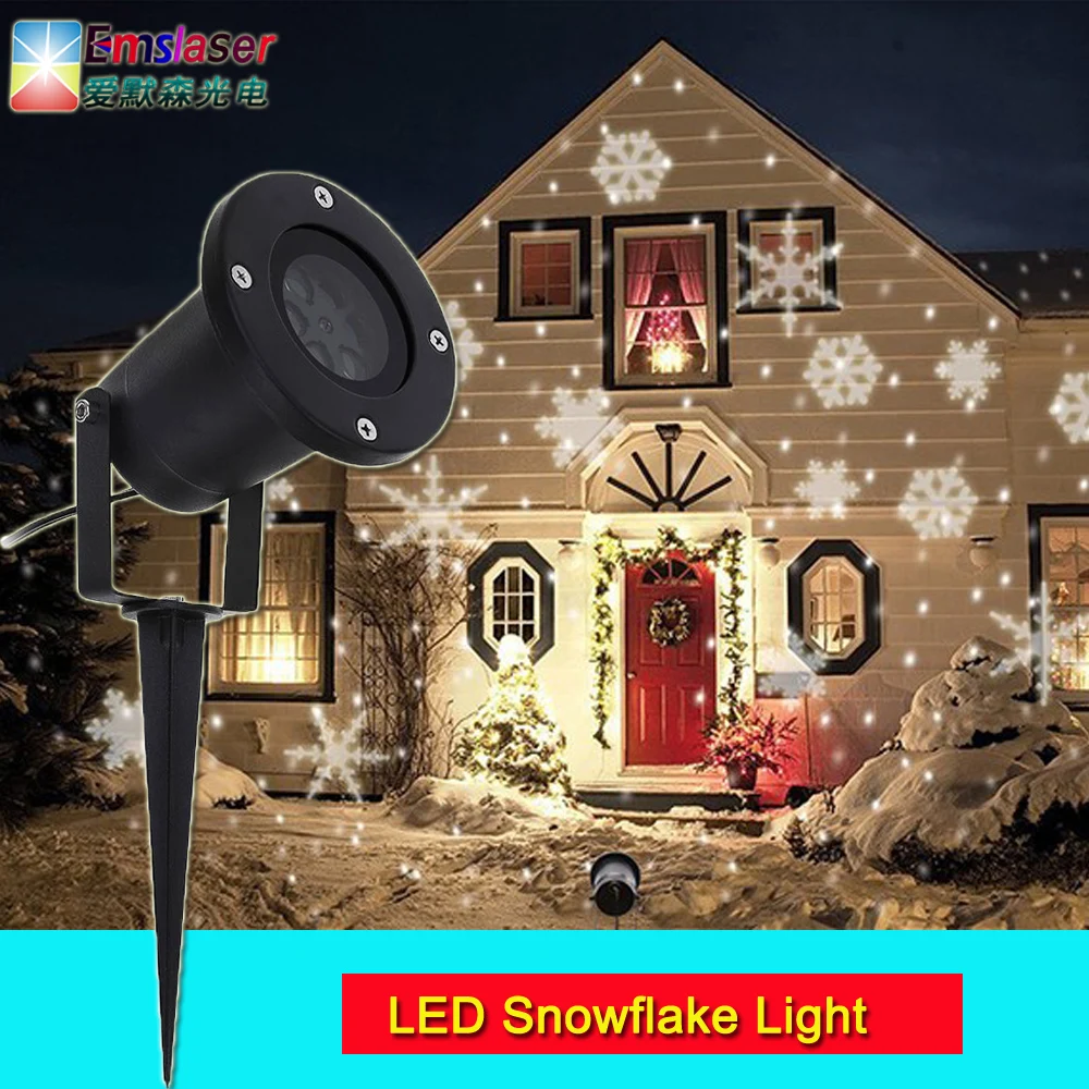 

Outdoor Waterproof Garden Christmas Light RGBW Laser Projector Snowflake Strobe Stage Effect Decortion For Factory Direct Sales